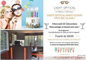 Light Optical Saint-Cloud fête ses 10 Ans